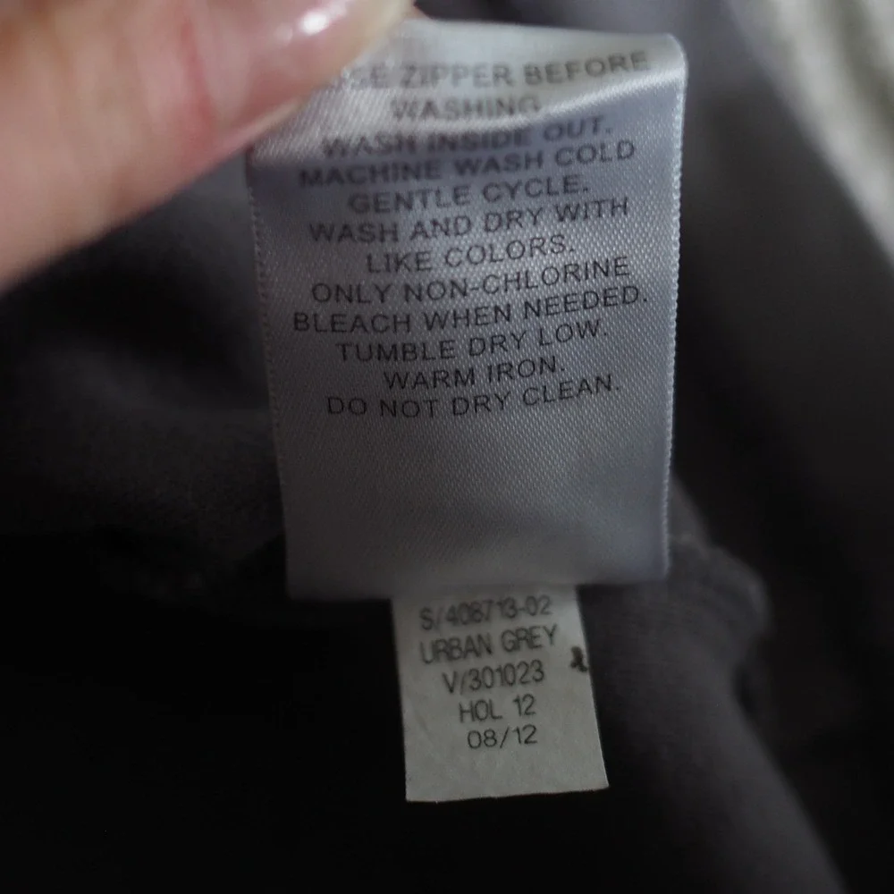 Banana Republic Quarter Zip Urban Grey Cotton Pullover Preppy L Good Minimalist